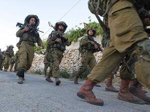 Israeli security forces are searching for the man, who went missing near Hebron looking for tools to fix a flat tire. (AFP/File)  