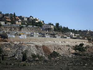 A picture taken on October 2, 2016 shows a general view of an Israeli building site of new housing units in the Jewish settlement of Shilo in the occupied Palestinian West Bank. (AFP/Ahmad Gharabli)