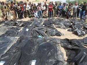 Around 1,700 Iraqi military recruits were executed in June 2014 after Daesh terrorists seized control of the western city of Tikrit. (AFP/File)