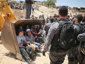 Israel's High Court freezes demolition of the West Bank bedouin village of Khan al-Ahmar. (Twitter)