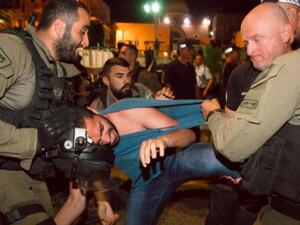 Scores of riot police dispersed peaceful demonstrators using 'unprecedented' levels of violence. (Twitter)