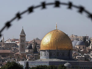 The Dome of the Rock in occupied east Jerusalem. [AFP]