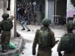 Israeli forces clash with Palestinian youths in the north of the occupied West Bank. (AFP/ File)
