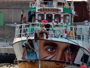 Norwegian-flagged Freedom Flotilla boat al-Awda bound for Gaza (Twitter)