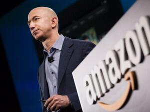Jeff Bezos added $1.5 billion to his fortune after Amazon gained $9 billion in market value following the Souq.com deal. (AFP/David Ryder)
