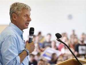 Gary Johnson is in 3rd place in US presidential polls (AFP/File)