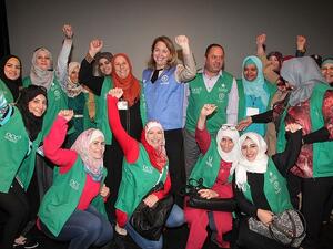 Thirty women have graduated from a training course implemented through the Water Smart Homes, which is one of the projects implemented by the Millennium Challenge Account Jordan. (Facebook/Millennium Challenge Account Jordan) Thirty women have graduated from a training course implemented through the Water Smart Homes, which is one of the projects implemented by the Millennium Challenge Account Jordan. (Facebook/Millennium Challenge Account Jordan)