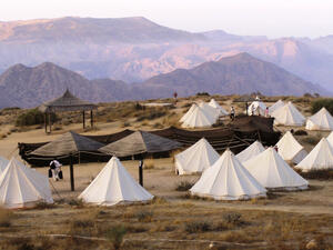 Rumana camp at Dana Biosphere Reserve offers an eco-friendly alternative to pricier Dead Sea hotels over Eid. (Odyssey-World.co.uk)