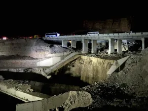 This picture shows the site of the accident. (AFP/ File)