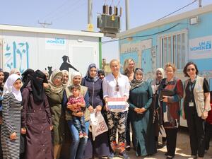 Dutch Minister for Foreign Trade and Development Cooperation Sigrid Kaag in Jordan. (Twitter)