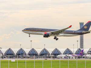 Royal Jordanian is among the airlines affected by the electronics ban. (Shutterstock)