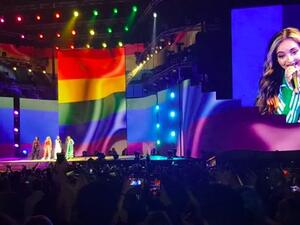 Little Mix performed Secret Love Song part II with a LGBT flag behind them, in Dubai, where being gay is illegal (Twitter) 