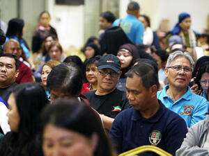 Workers Protection, Human Resources, and Internal Auditing Services Cluster, at the Philippines' Embassy in Kuwait City (AFP/File Photo)