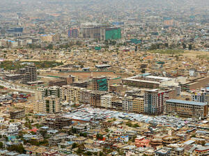 A general view of Kabul city beneath Koh-e Asmai (AFP/File Photo)	