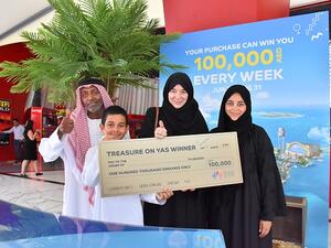 Karen Gibby - Winner of Treasure on Yas AED 100,000 draw