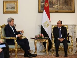 A May 2016 meeting between al-Sisi and Kerry in Cairo(AFP/Amr Nabil)