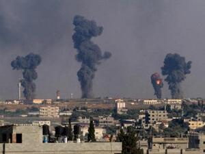 A ball of fire is seen following an Israel air strike on Gaza. (AFP/ File)