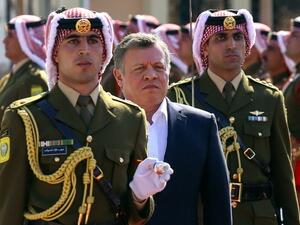 Jordan's King Abdullah celebrates the 100th anniversary of the Arab Revolt in the capital Amman (AFP) Jordan's King Abdullah celebrates the 100th anniversary of the Arab Revolt in the capital Amman (AFP)