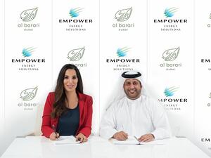 The agreement was signed by Ahmad Bin Shafar, CEO of Empower, and Nadia Zaal, CEO of Al Barari. The ceremony was held at Al Barari office.
