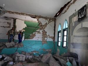 المزار الصوفي الذي تم تفجيره امس في تاجوراء قرب طرابلس/أ.ف.ب