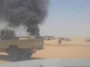 تحطم طائرة شحن عسكرية لدى إقلاعها في مطار "حقل الشرارة" النفطي