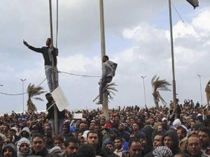 جانب من التظاهرات في بنغازي