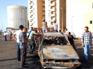 وقع الانفجار في ساحة انتظار السيارات الخاصة بمجمع سكني مجاور لمجمع أبراج طرابلس