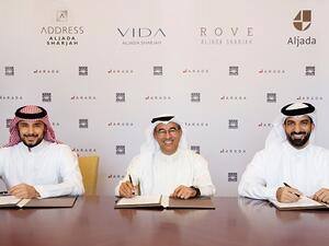 The agreement was signed by HE Sheikh Sultan bin Ahmed Al Qasimi, Chairman of ARADA, HRH Prince Khaled bin Alwaleed bin Talal, Vice Chairman of ARADA, and Mohamed Alabbar, Chairman of Emaar Properties.