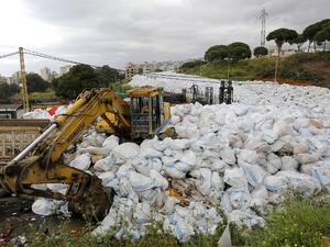Lebanon's trash crisis, which abated earlier this year, seems ready to flare up again with different groups blocking the entrance to landfills. (AFP/File)