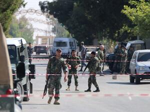 Lebanese security forces secure the site of multiple suicide bombings which took place early on June 27, 2016 in the predominantly Christian village of Al-Qaa, in eastern Lebanon near the border with Syria. (AFP/Stringer)