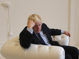 British Foreign Secretary Boris Johnson in reflective moment (Shutterstock/File Photo)