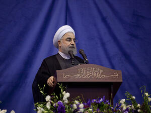 Hassan Rouhani warns that if Donald Trump withdraws from the 2015 nuclear deal there is no going back. (Shutterstock/File Photo)