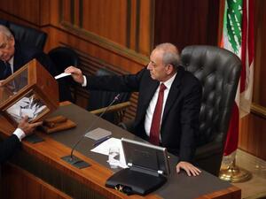 Call to order: Lebanese Parliament Speaker Nabih Berri said all election law cracks will be fixed by the coming Parliament after the 6 May elections (AFP/ File Photo)