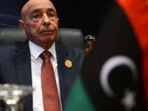 President of the Libyan House of Representatives Aguila Saleh. (AFP/File)