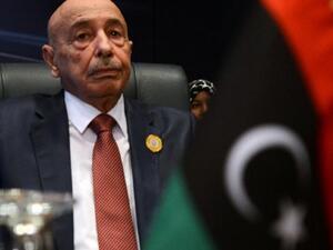 President of the Libyan House of Representatives Aguila Saleh. (AFP/File)