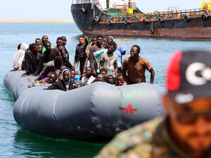 Thousands of vulnerable migrants - including women and children - are being held in detention centres across Libya. (AFP) 