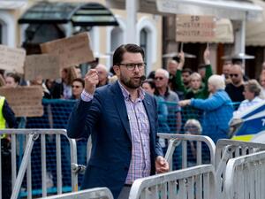 Former neo-Nazis expected to win up to 20 percent of the vote in Sweden's election (Twitter)