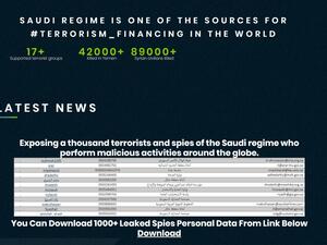 Screenshot taken from the hacked website homepage. (Socialmedia)
