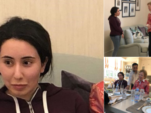 Pictures of Princess Latifa released by the UAE Ministry of Foreign Affairs and International Cooperation mission to Geneva on Monday. (Socialmedia)