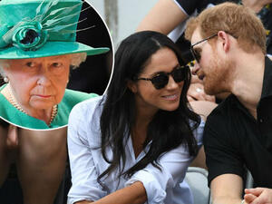 الأمير هاري وميغان ماركل والملكة إليزابيث الثانية