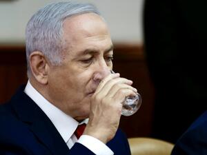 Israeli Prime Minister Benjamin Netanyahu heads a weekly cabinet meeting in Jerusalem on January 13, 2018. (AFP/ File)