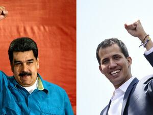 Venezuelan President Nicolas Maduro (L) and opposition leader Juan Guaido (R). (AFP/ File Photo)