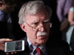 National Security Adviser John Bolton speaks to the media before the arrival of President Donald Trump during a rally at Florida International University in Miami, Florida. (AFP/ File)