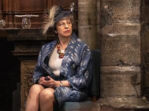 Britain's Prime Minister Theresa May waits to give a reading during the Commonwealth Day service at Westminster Abbey in London on March 11, 2019. (AFP/ File)