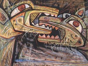 A piece by Egyptian artist Samir Rafi. Green Art Gallery. (Supplied)