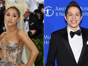 Ariana Grande and Pete Davidson.(AFP/File) Ariana Grande and Pete Davidson.(AFP/File)