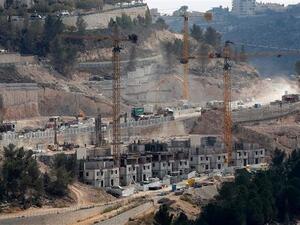 A general view of construction work in the Gilo settlement in the mainly Palestinian eastern sector of occupied Jerusalem al-Quds. (AFP)