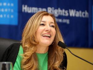 Sarah Leah Whitson is the HRW's Middle East and North Africa director. (AFP /Karim Jaafar)

