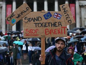An anti-Brexit protest at Trafalgar Square in central London. (AFP/ File)
