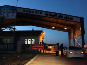The Jaber border crossing between Jordan and Syria, 95 km north of the capital Amman. (AFP)
